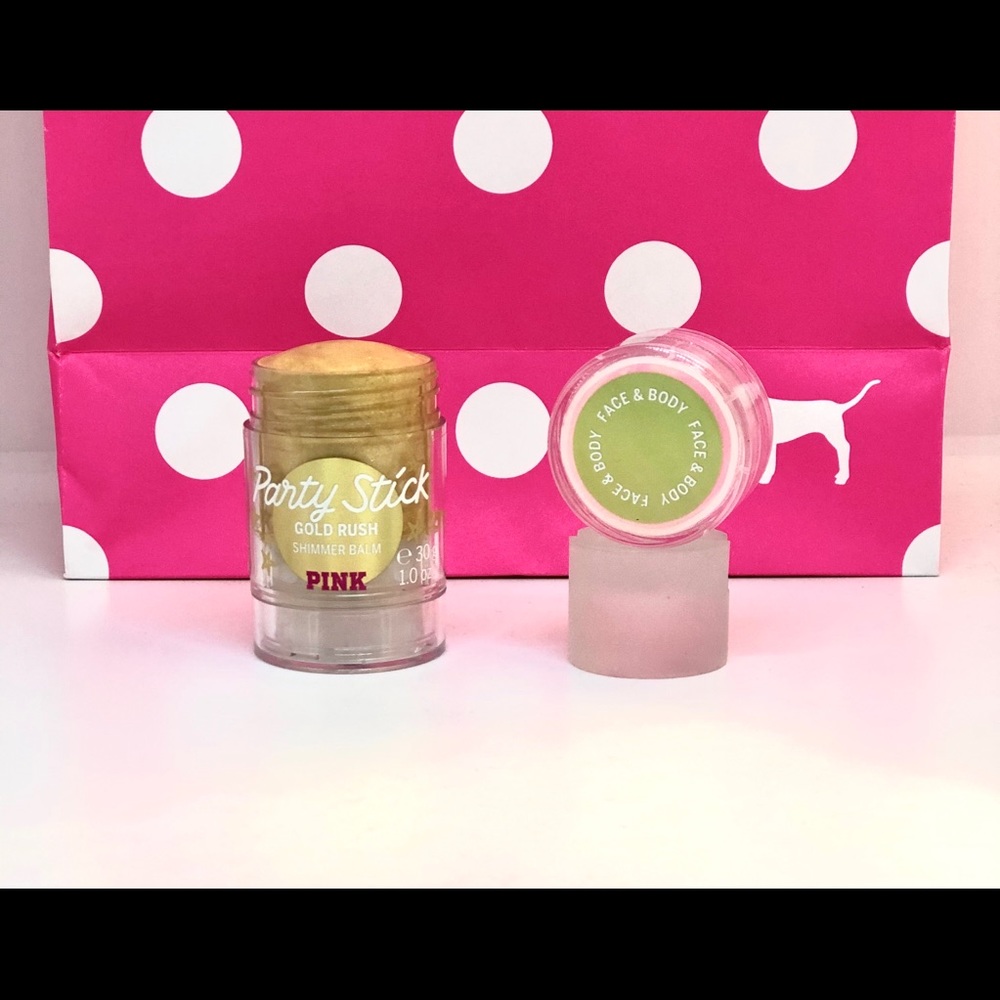 ⛄️ PINK Gold Rush Shimmer Balm